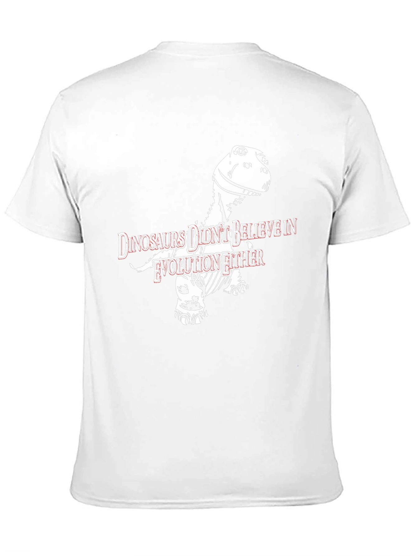 Dinosaurs Didnt Believe in Evolution Funny T-Shirt