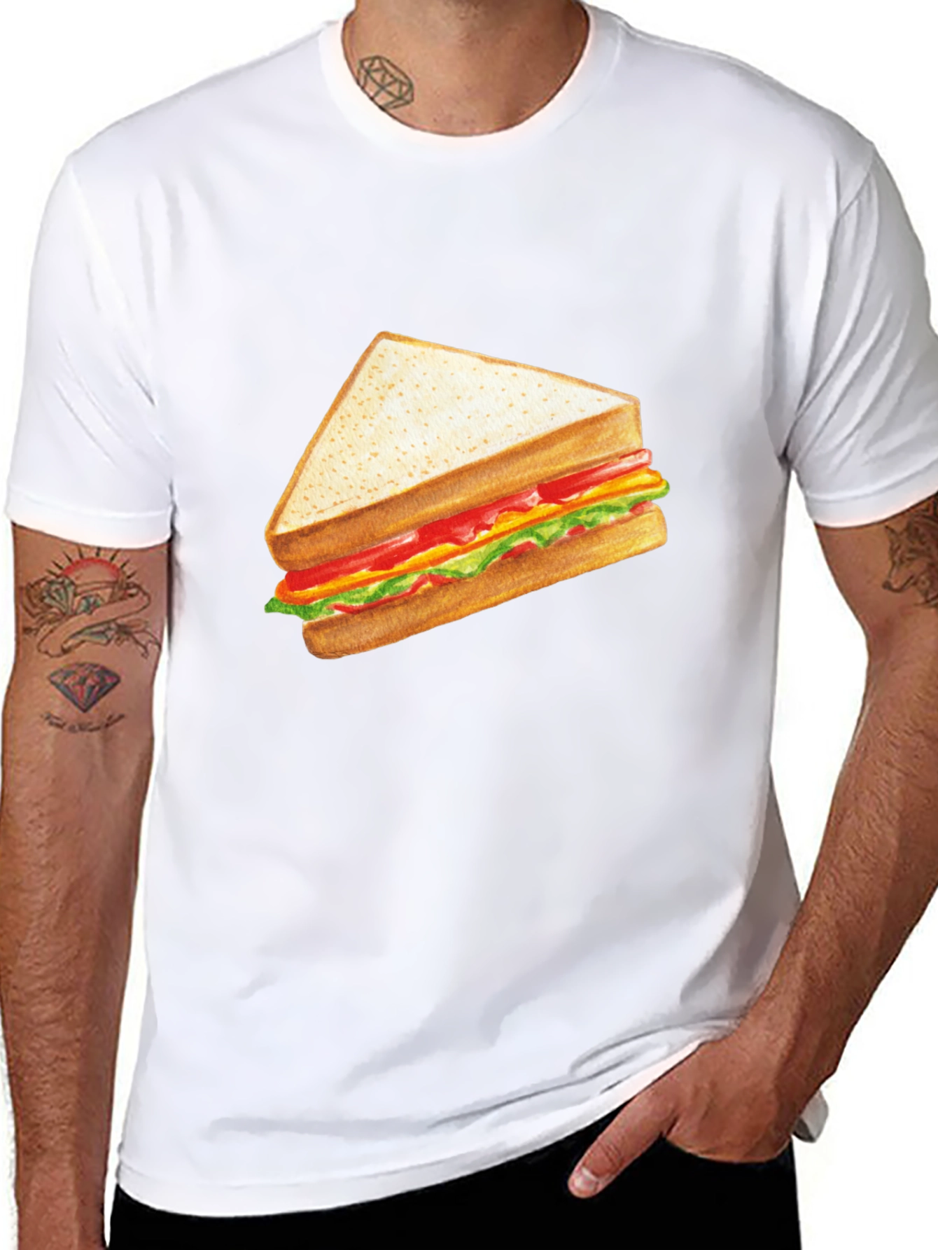 Sandwich Graphic Black T-Shirt
