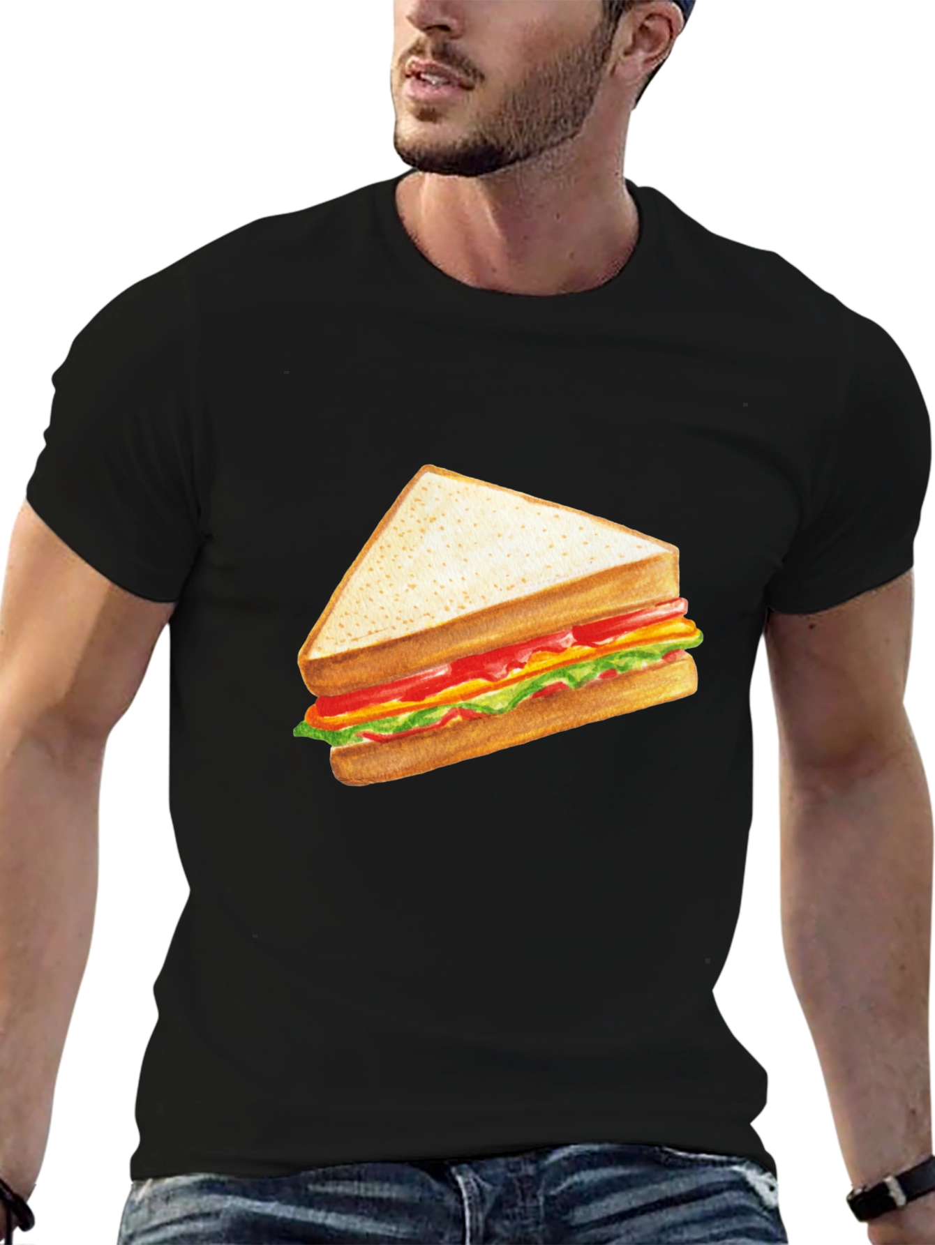 Sandwich Graphic Black T-Shirt