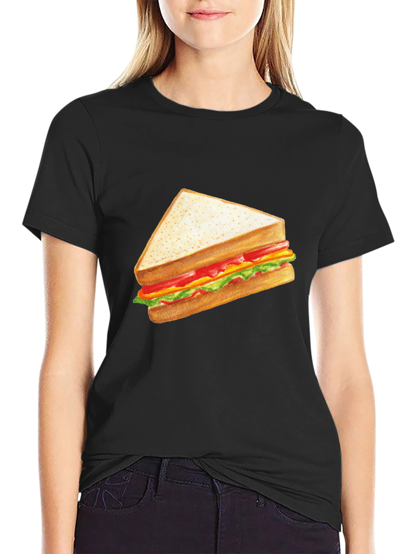Sandwich Graphic Black T-Shirt