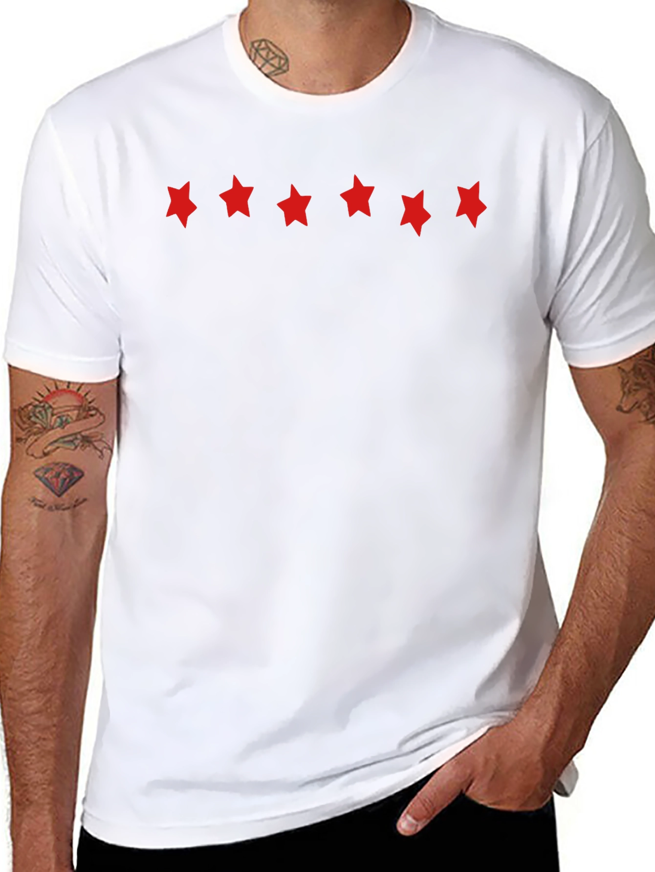 Five Star Black Tee - Premium Casual Comfort
