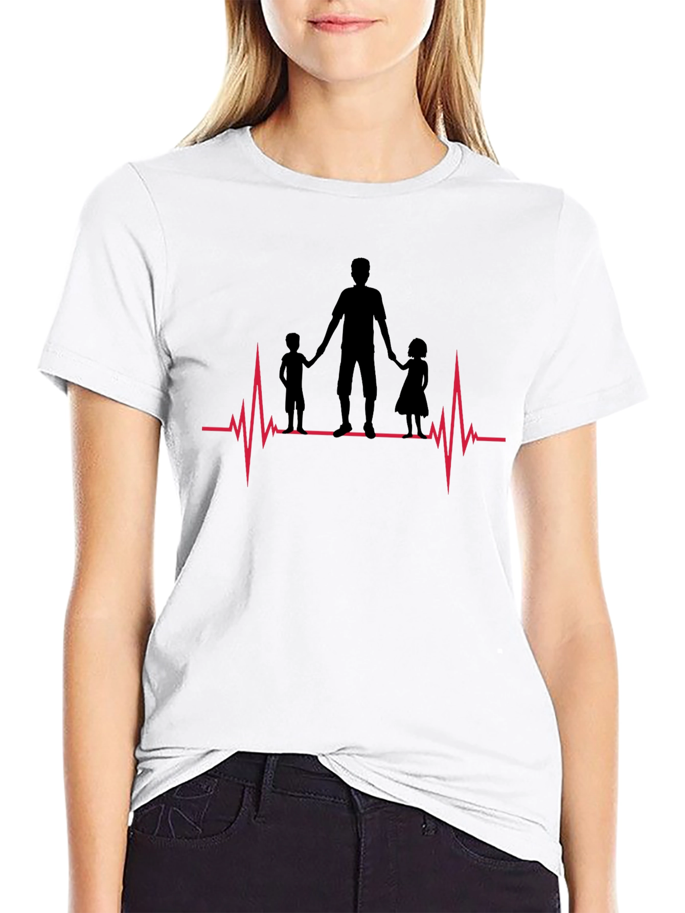 Dad Life T-Shirt - Heartbeat Family Tee