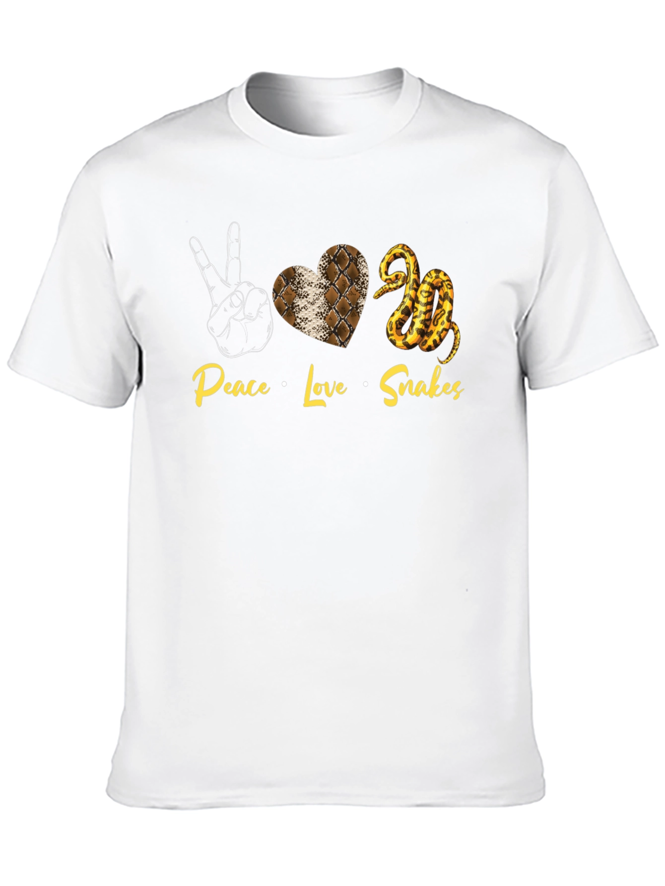 Peace Love Snakes T-Shirt Snake Graphic Tee