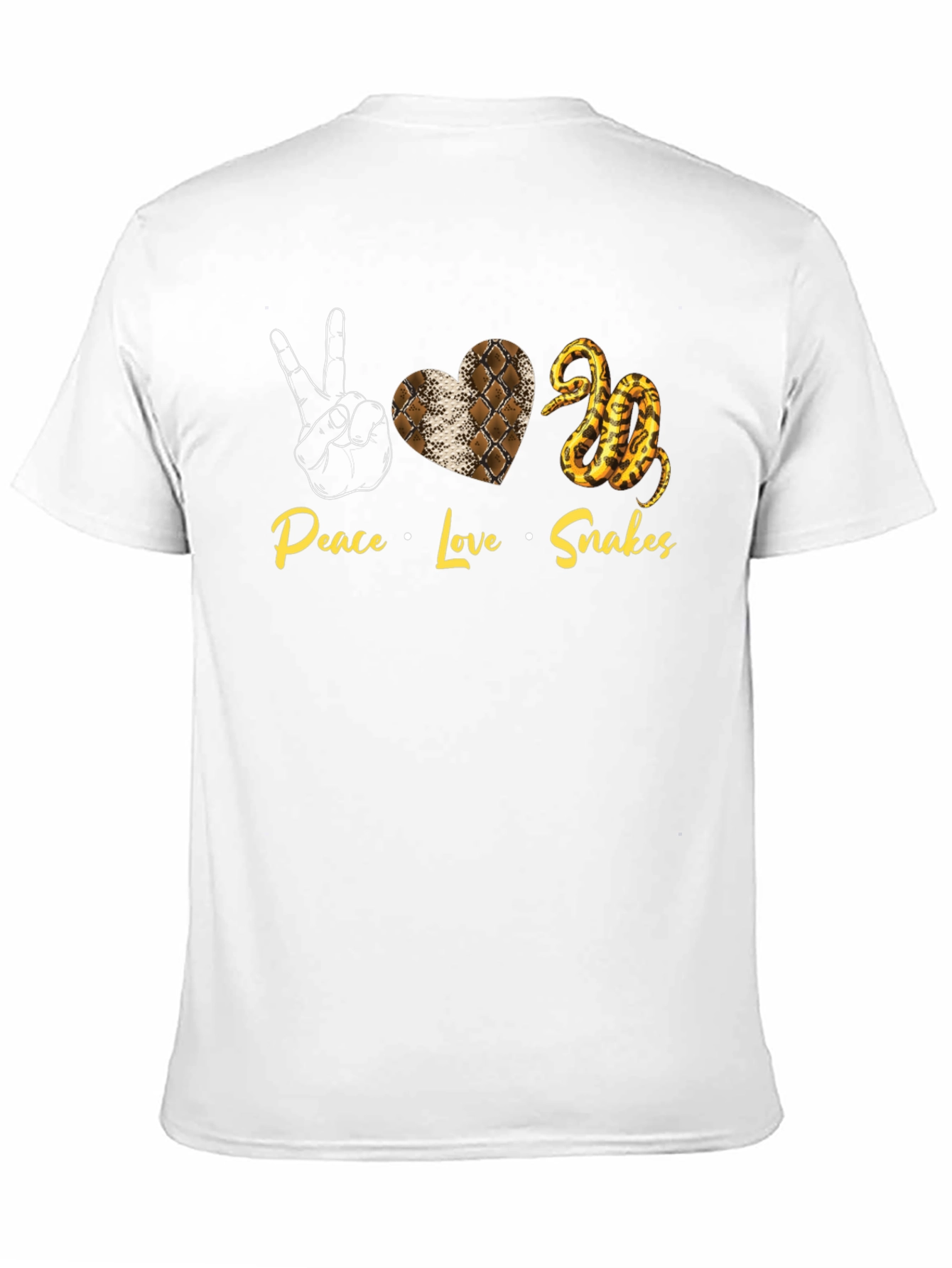 Peace Love Snakes T-Shirt Snake Graphic Tee