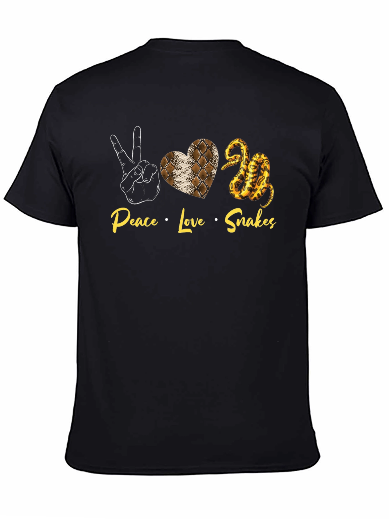 Peace Love Snakes T-Shirt Snake Graphic Tee