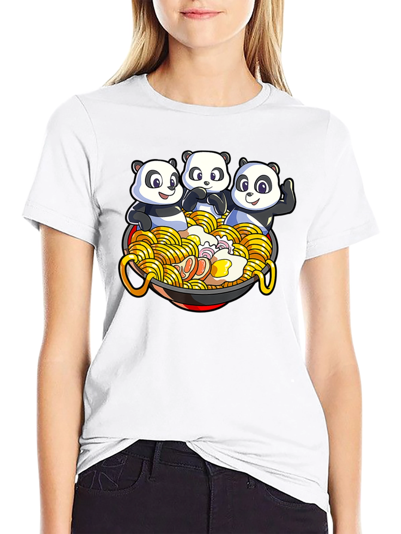 Panda Ramen T-Shirt - Unique Graphic Tee
