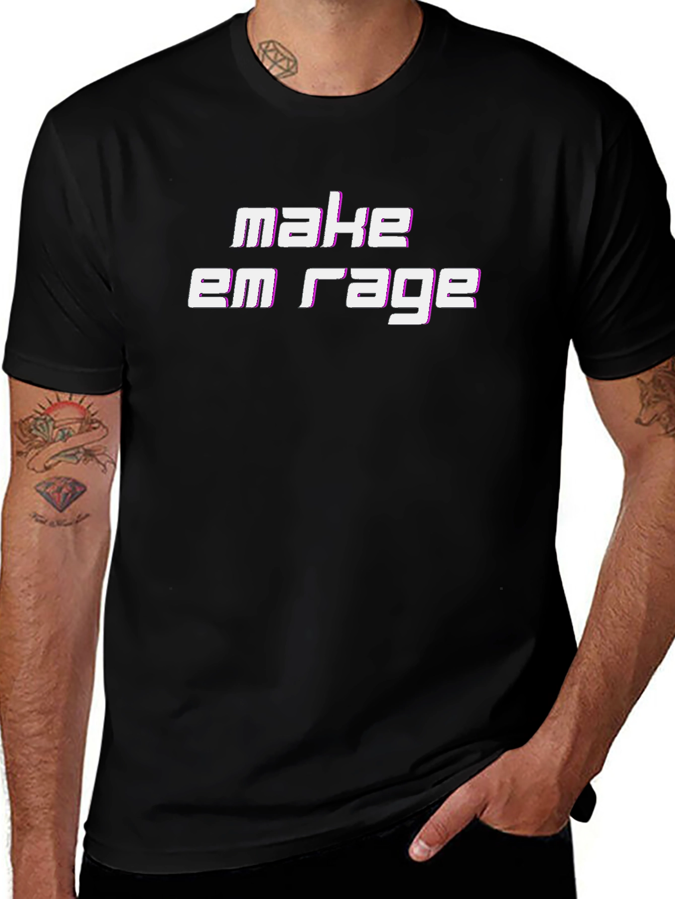 Make Em Rage Graphic Tee - Bold Statement Shirt