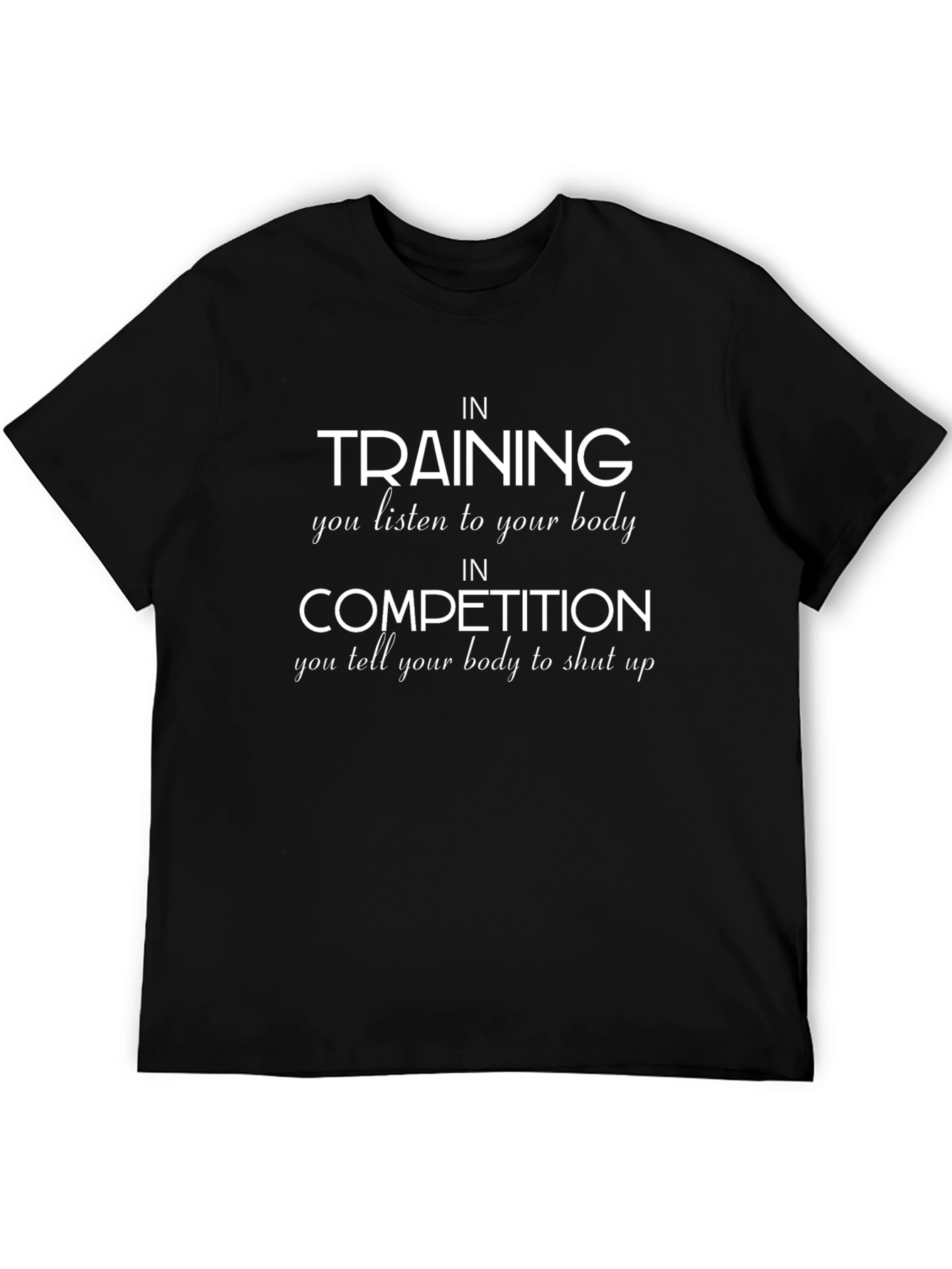 Training & Competition Graphic Tee - Black