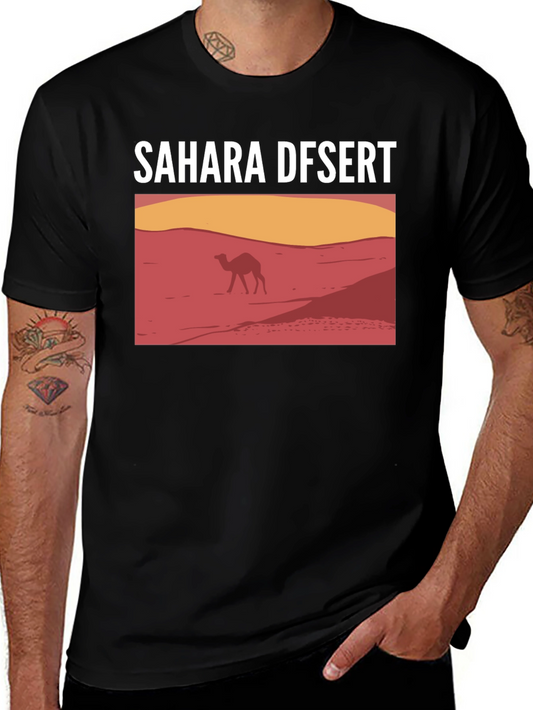 Sahara Desert Camel Graphic T-Shirt