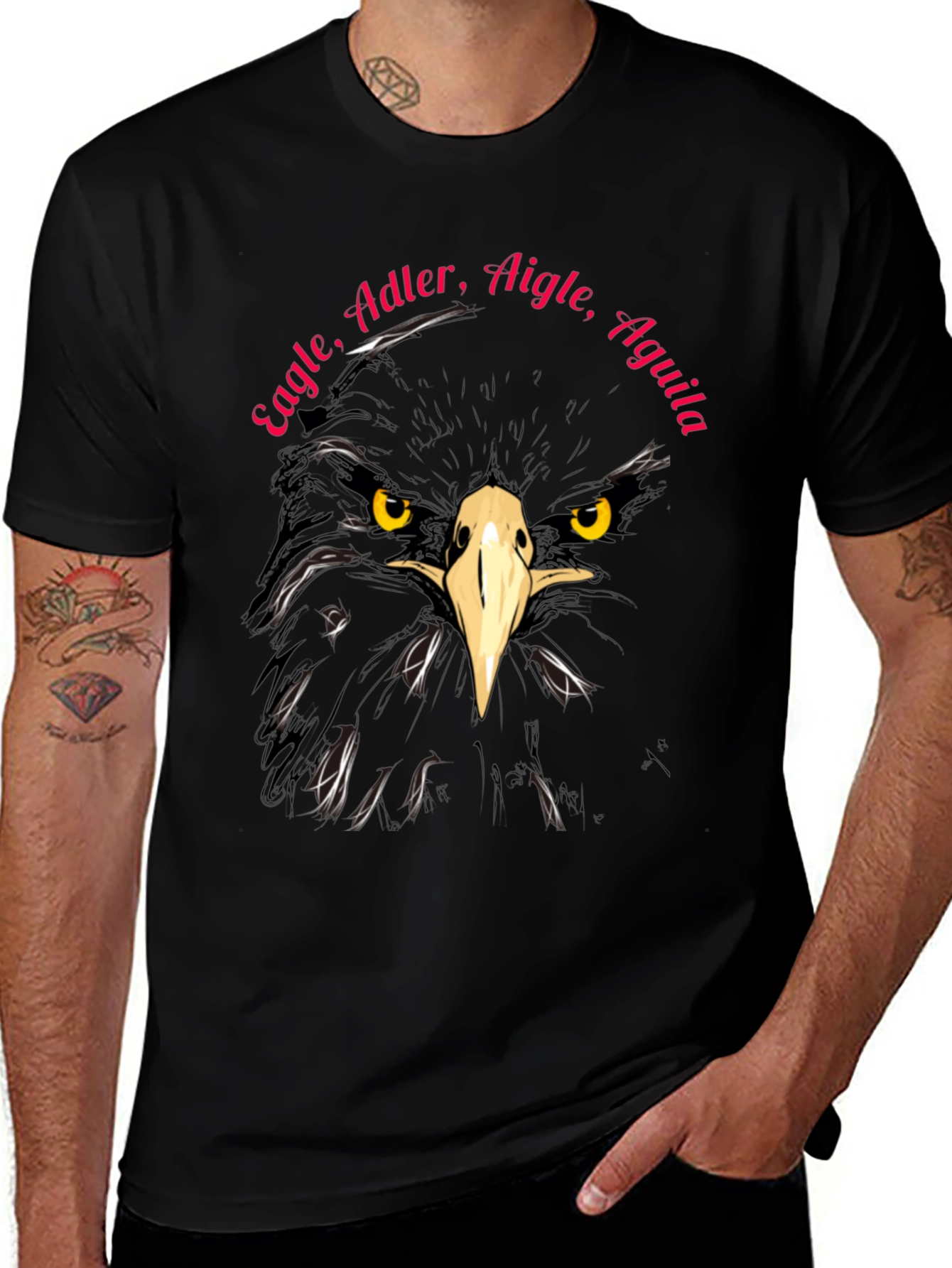 Eagle T-Shirt - Adler Aigle Aguila - Unique Design