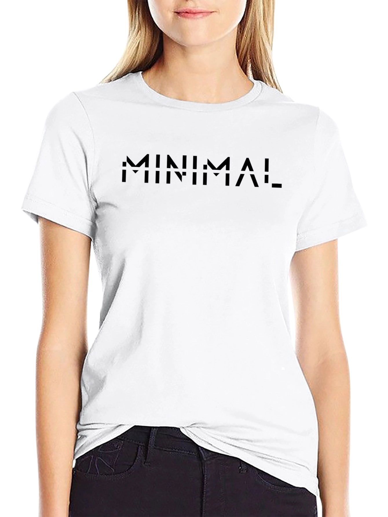 Minimalist Black Graphic Tee - Modern Design