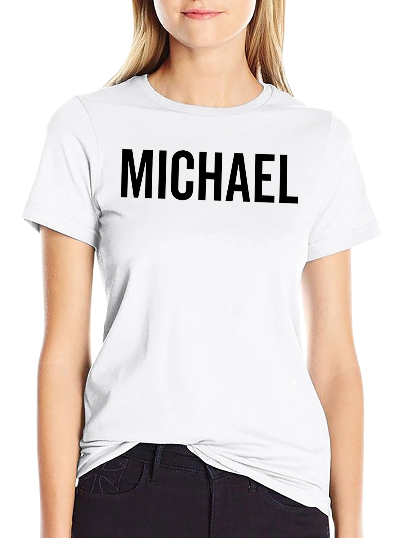 Michael Name T-Shirt - Classic Crew Neck Tee