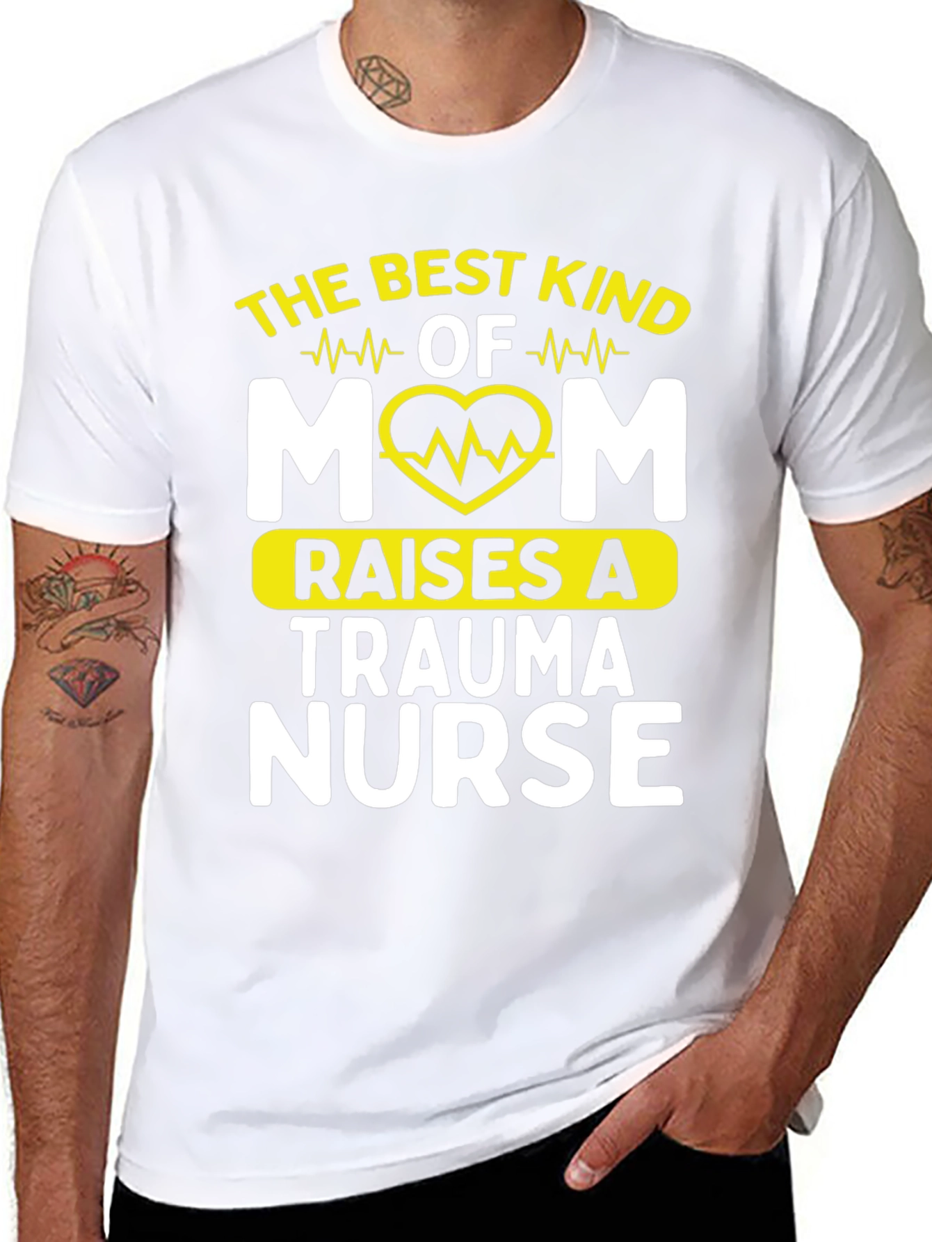 Best Mom Raises A Trauma Nurse Graphic T-Shirt