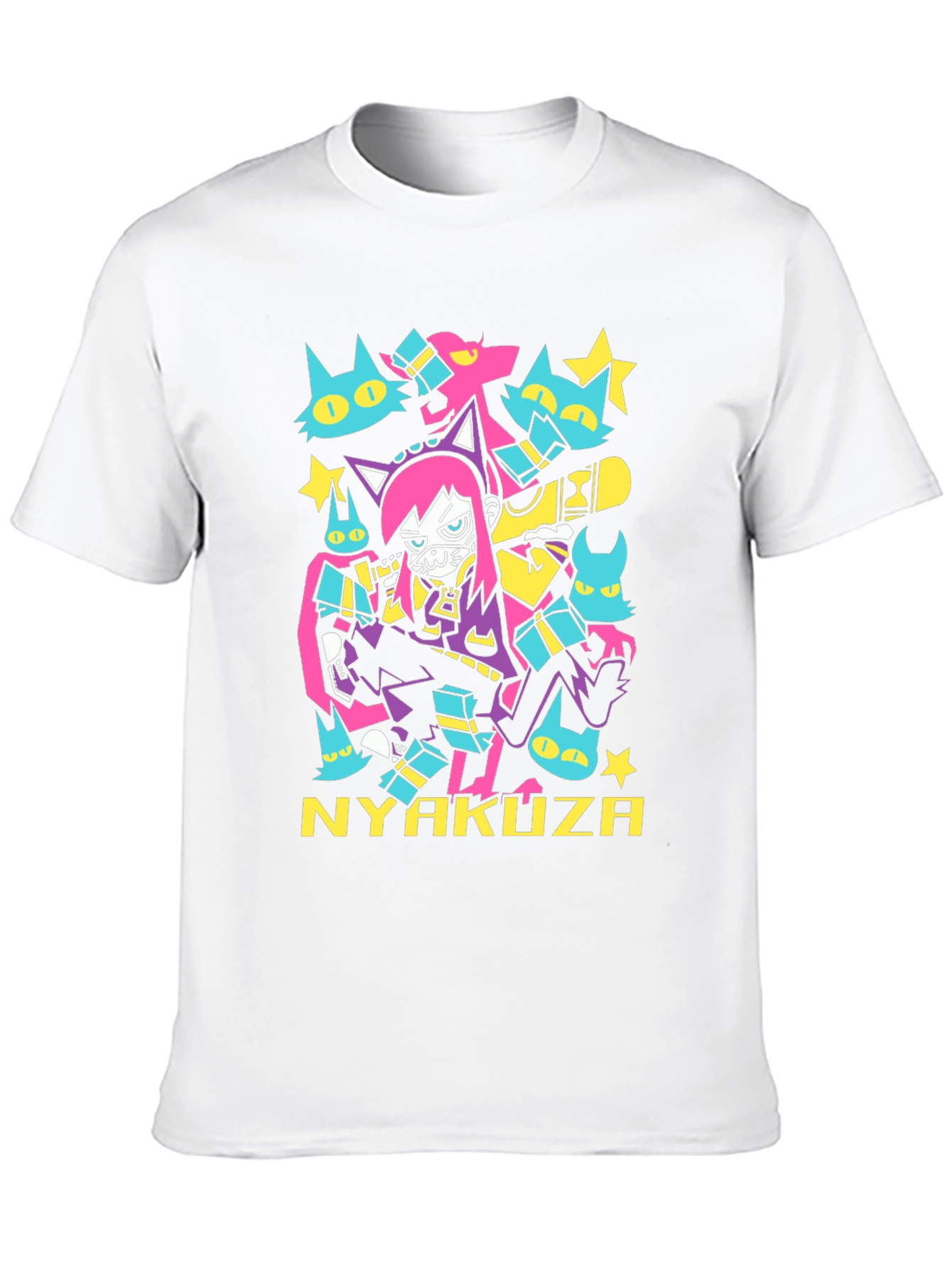 Nyakuza Cats Graphic Tee - Anime Inspired Streetwear