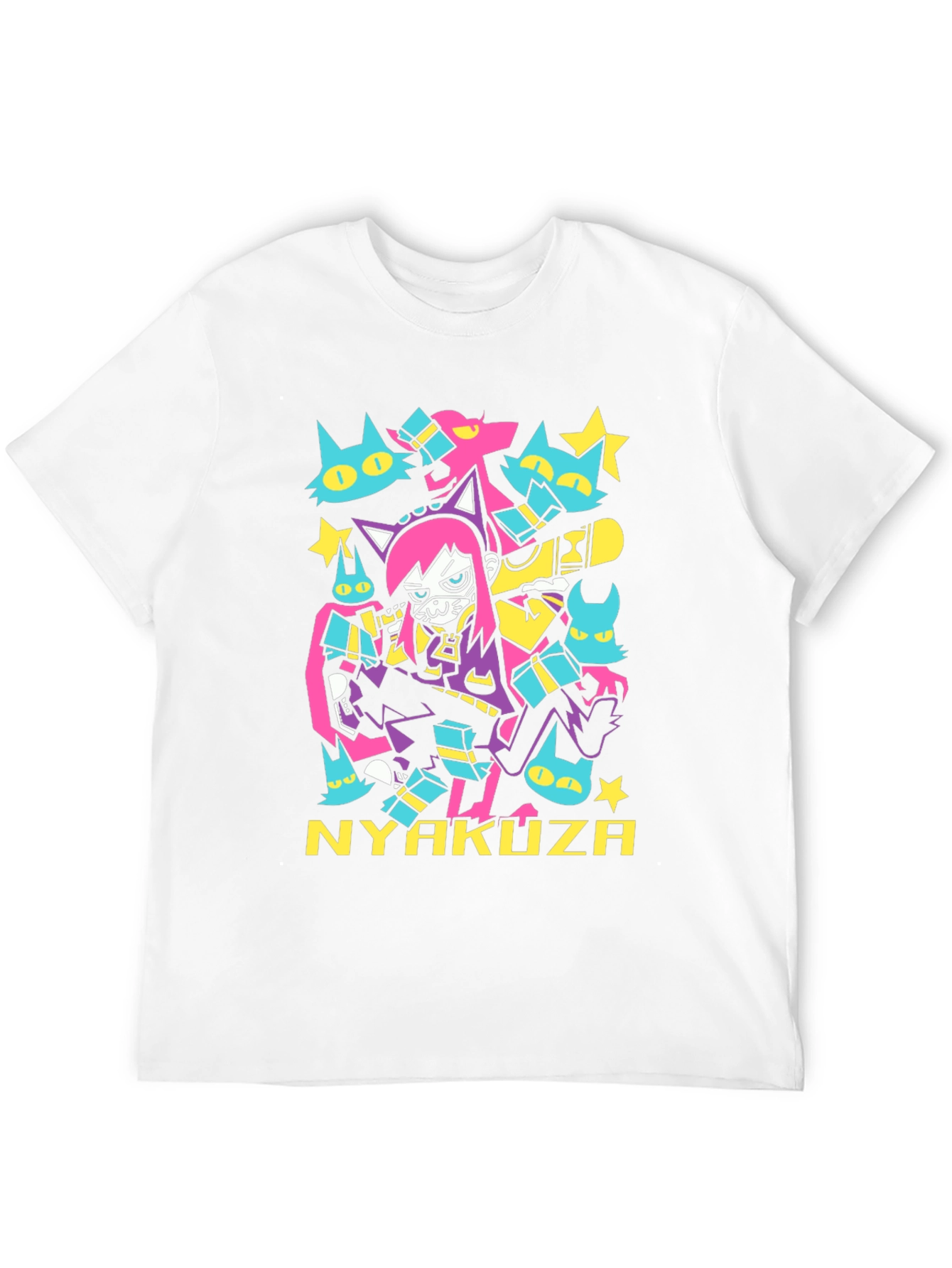 Nyakuza Cats Graphic Tee - Anime Inspired Streetwear