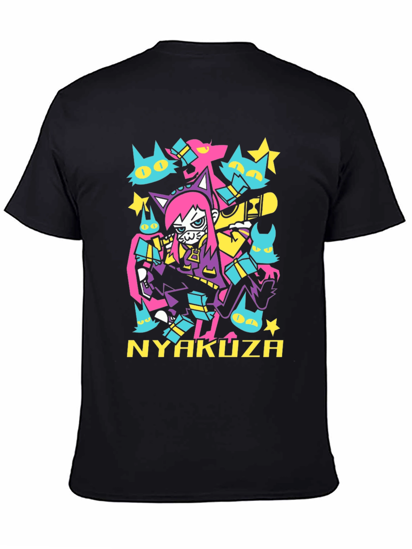 Nyakuza Cats Graphic Tee - Anime Inspired Streetwear