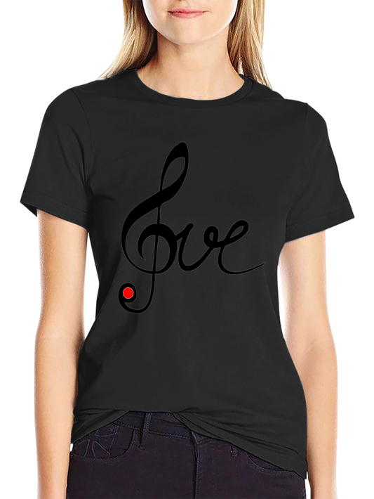 Musical Love Tee - Black T-Shirt
