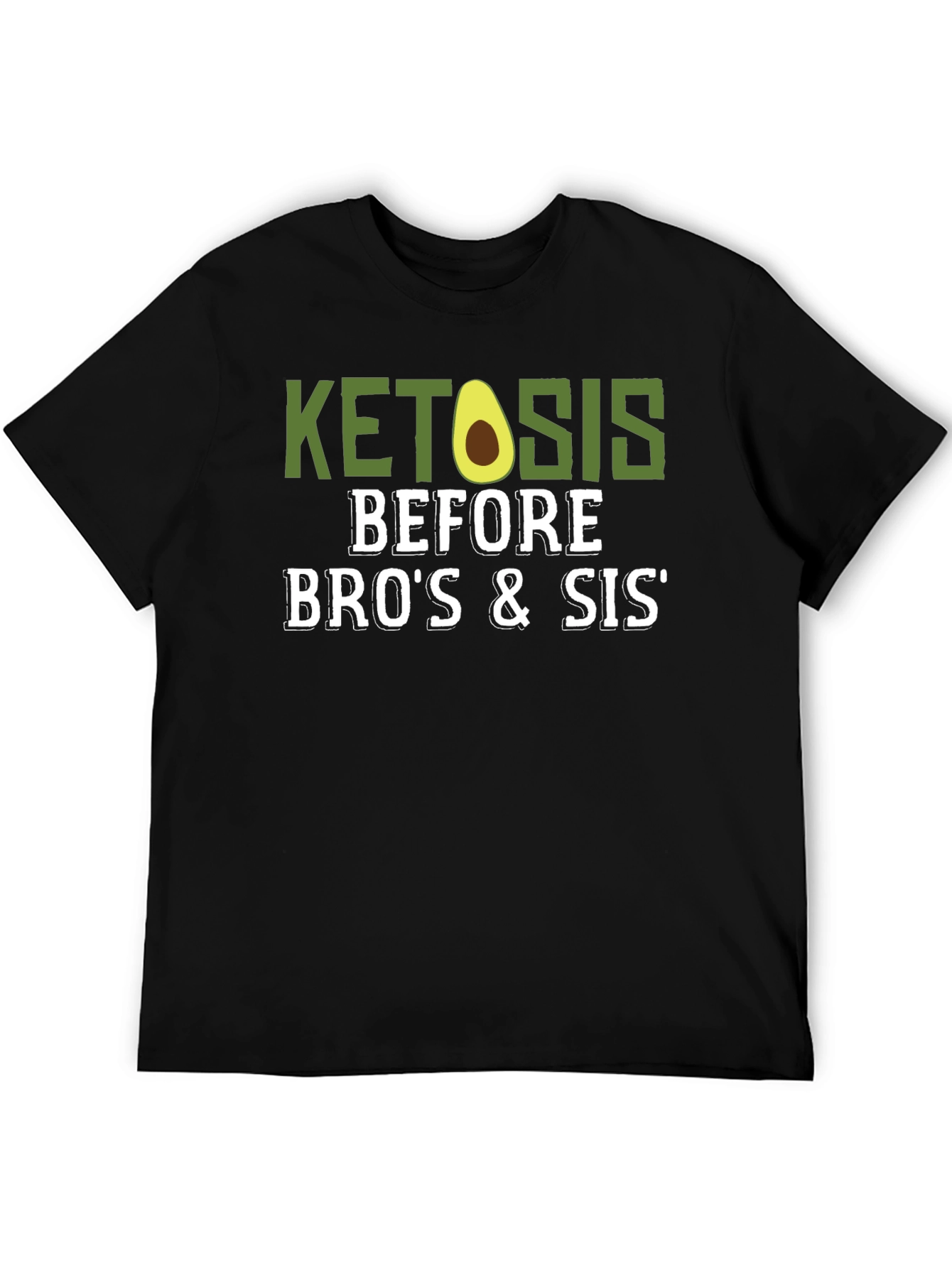 Ketosis Before Bros & Sis Black T-Shirt