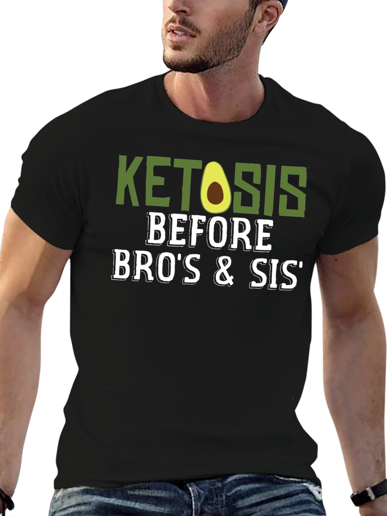 Ketosis Before Bros & Sis Black T-Shirt