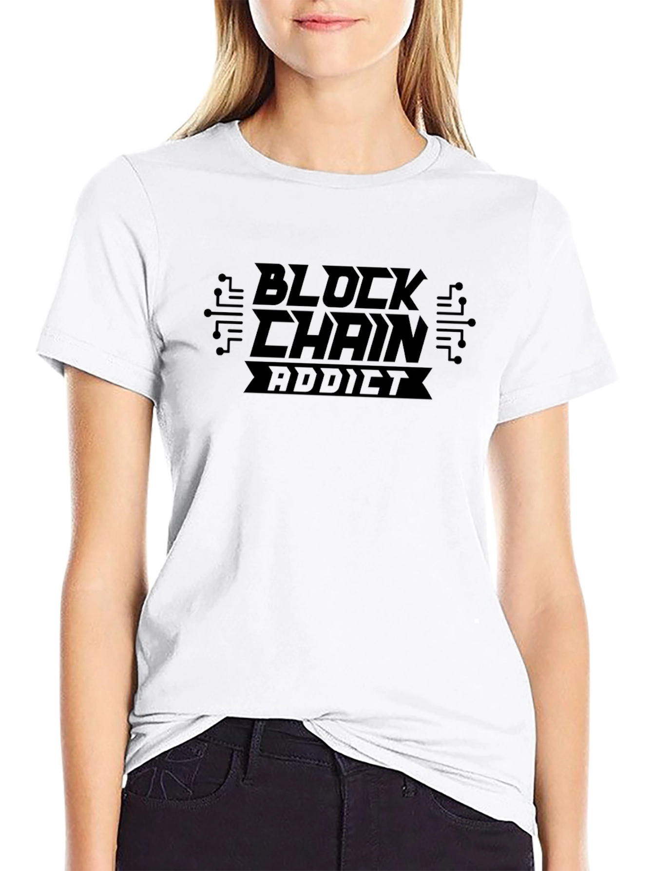 Blockchain Addict Black T-Shirt