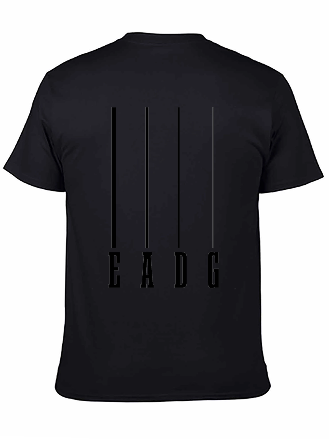 EADG Bass Guitar Tuning Black T-Shirt