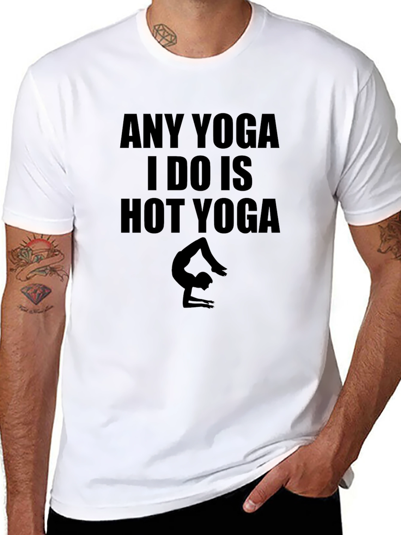 Any Yoga I Do Is Hot Yoga Black T-Shirt
