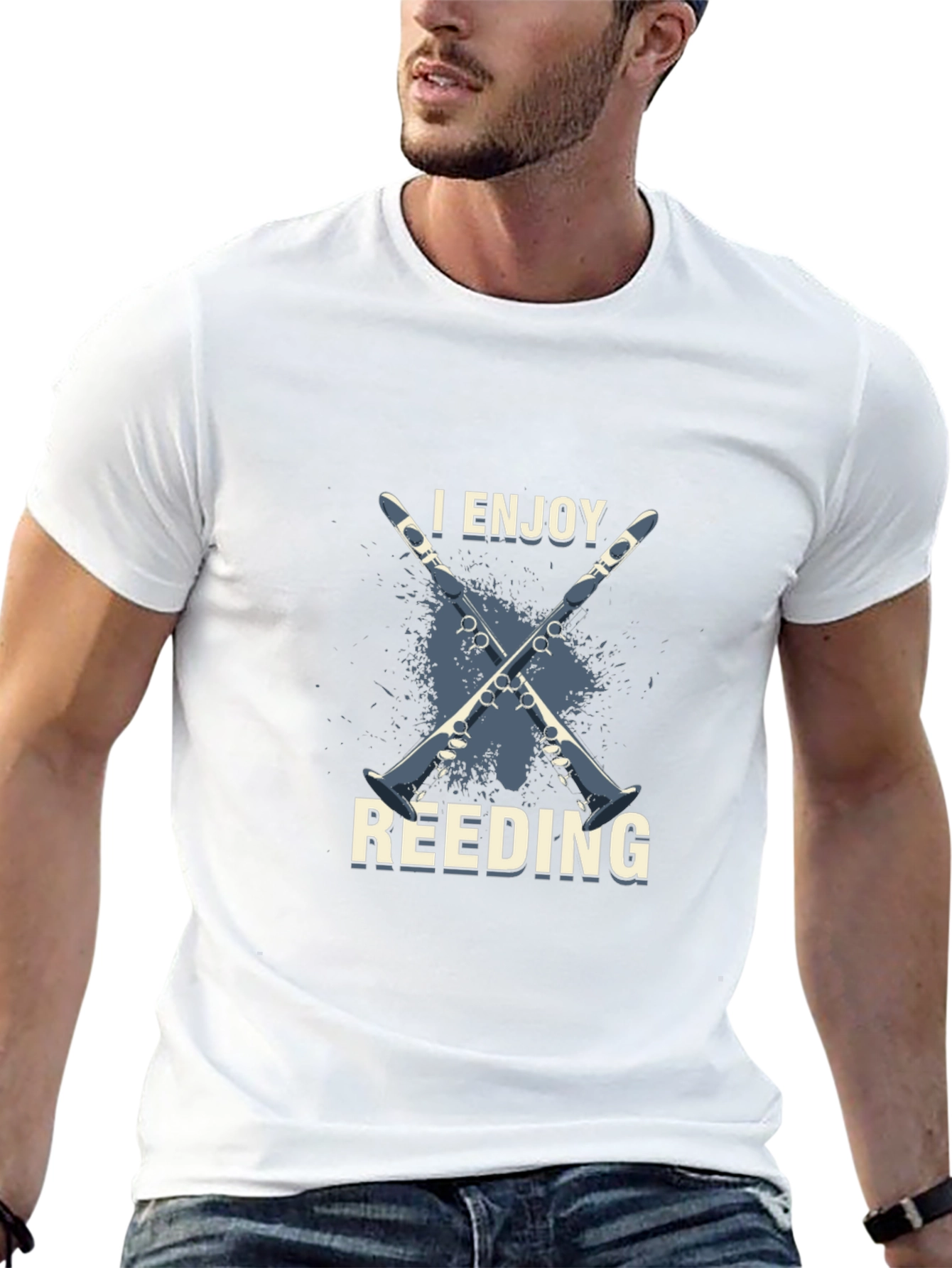 I Enjoy Reeding T-Shirt - Musician Gift