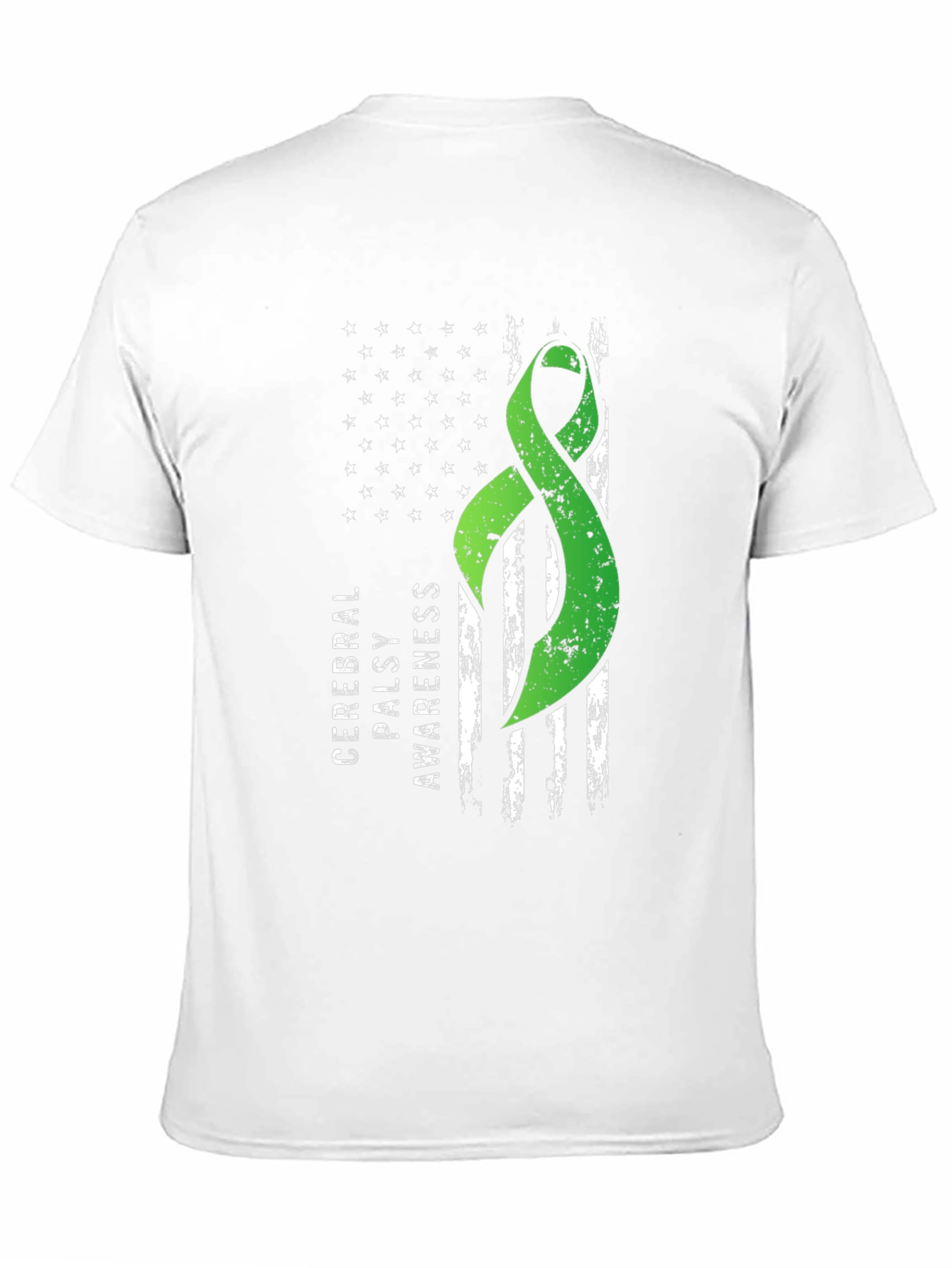 Cerebral Palsy Awareness Ribbon Flag Graphic Tee