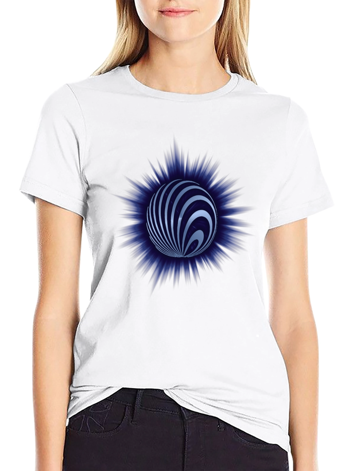 Abstract Sphere Graphic Tee - Modern Style