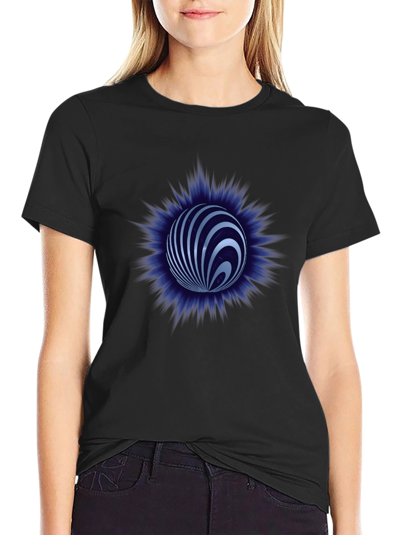 Abstract Sphere Graphic Tee - Modern Style
