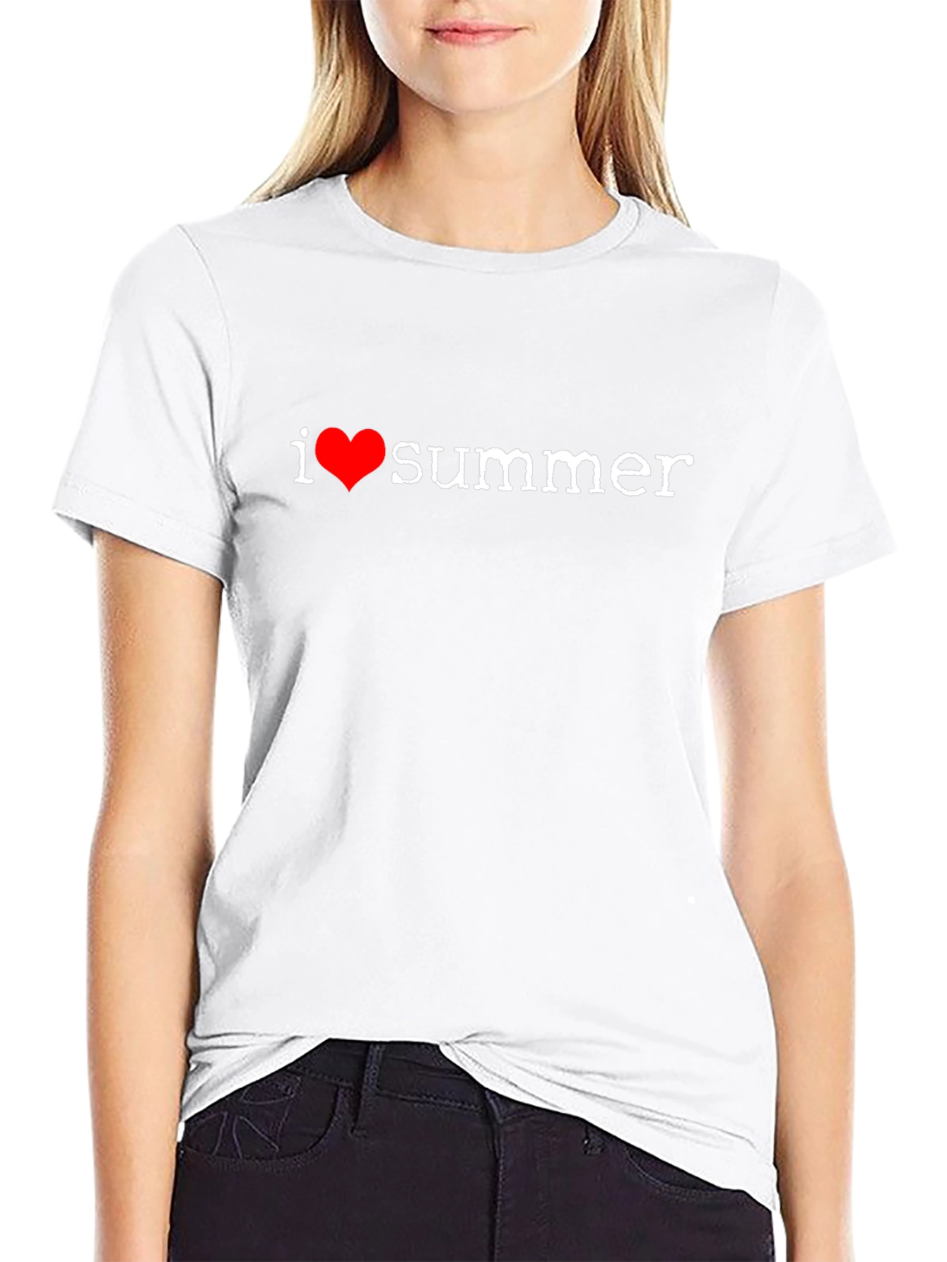 I Heart Summer Black T-Shirt