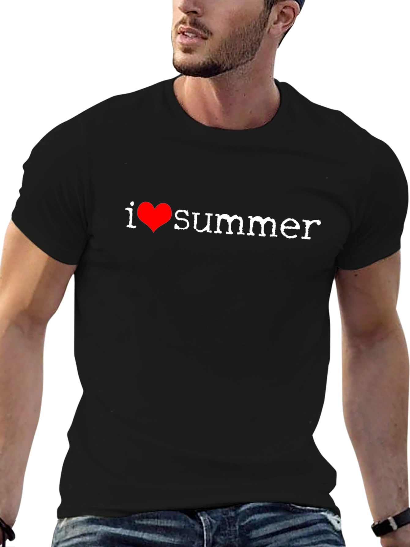 I Heart Summer Black T-Shirt