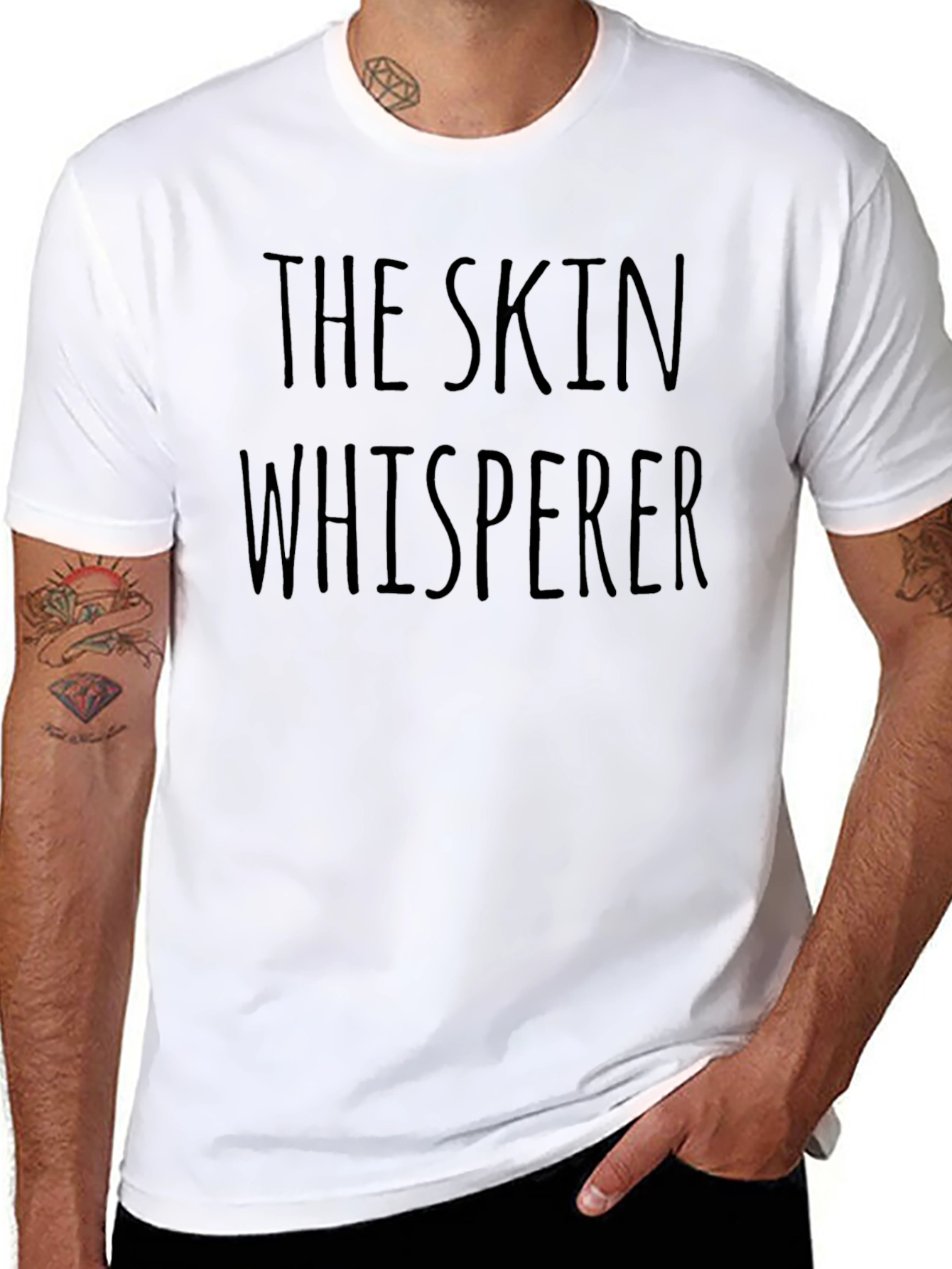 The Skin Whisperer Black Graphic T-Shirt