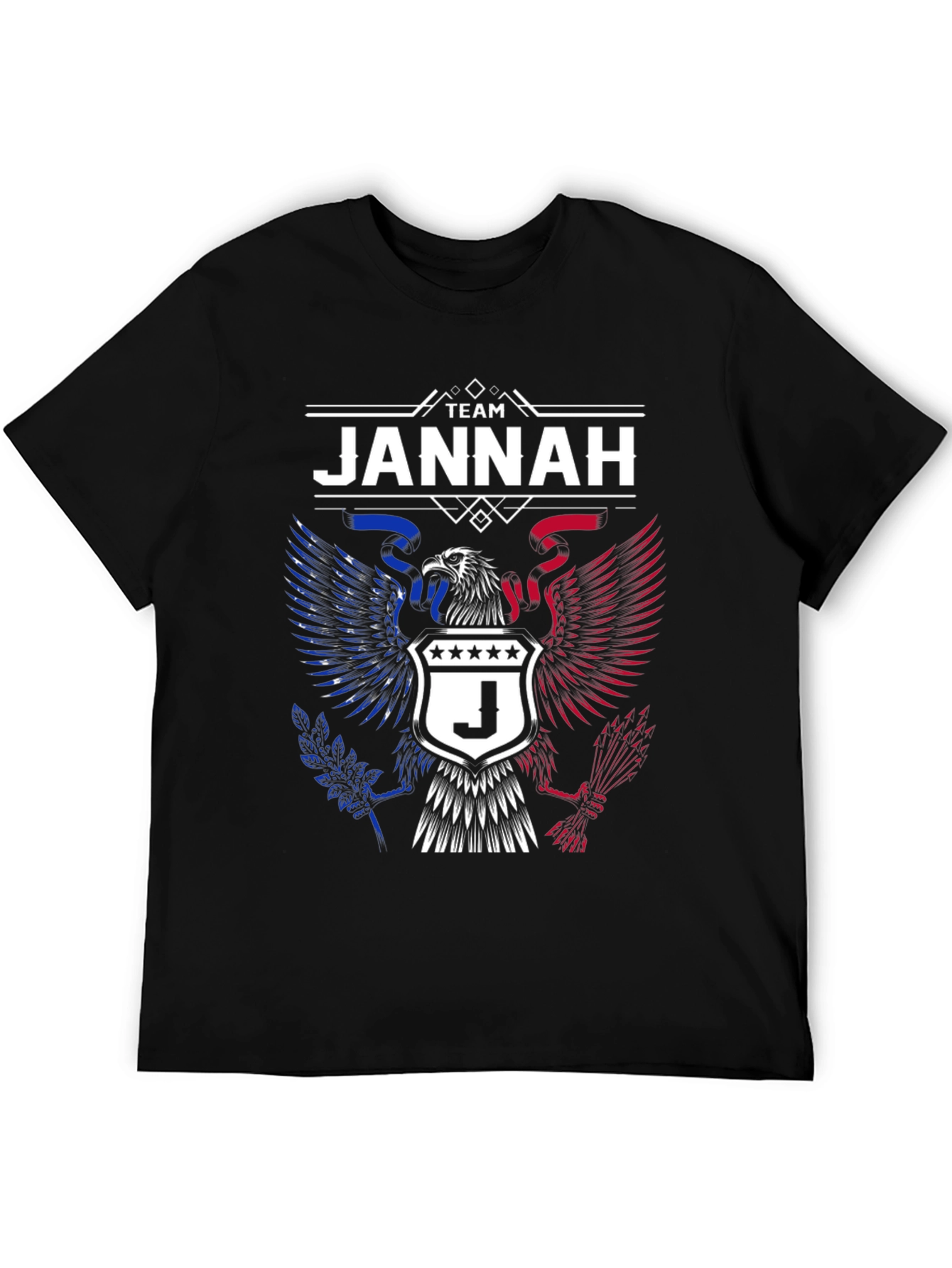 Team Jannah Eagle Graphic T-Shirt - Patriotic Design