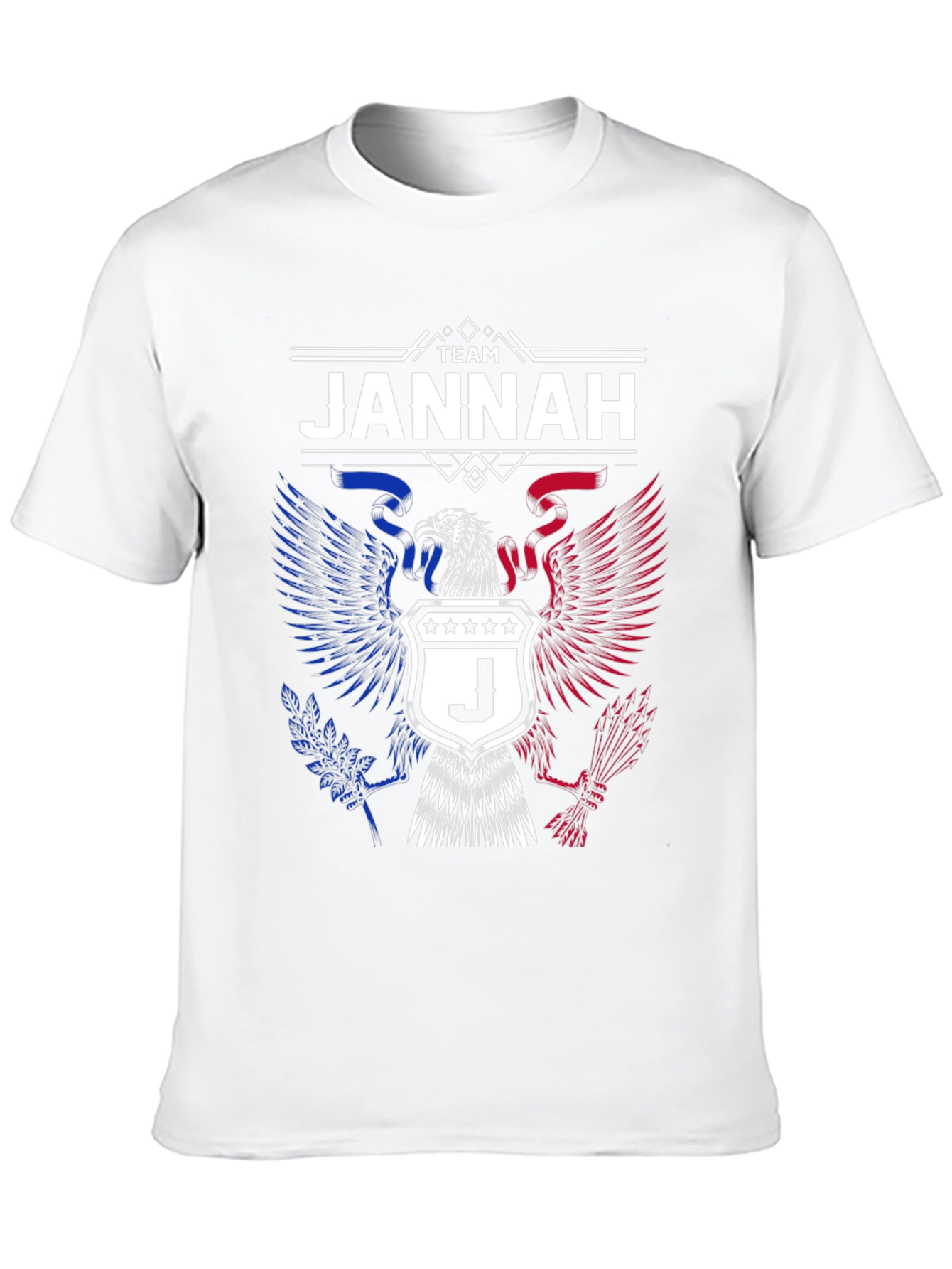 Team Jannah Eagle Graphic T-Shirt - Patriotic Design