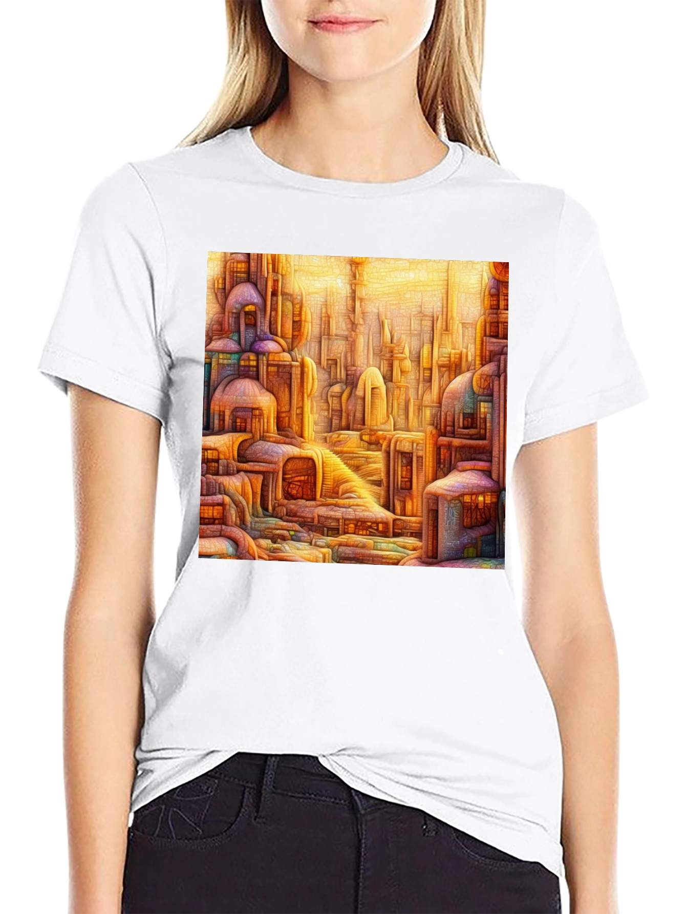 Abstract Cityscape Graphic Tee