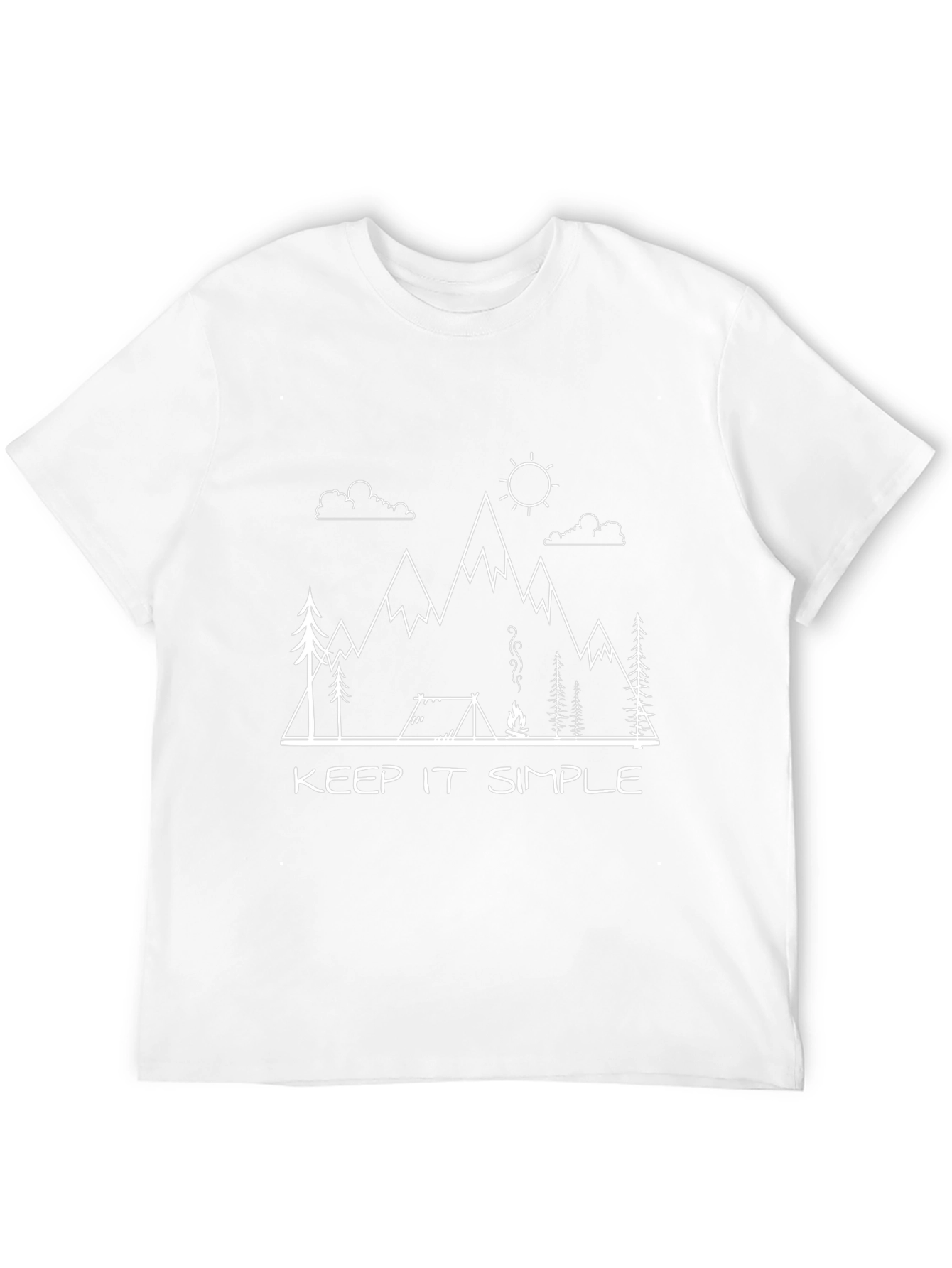 Keep It Simple Camping Black T-Shirt