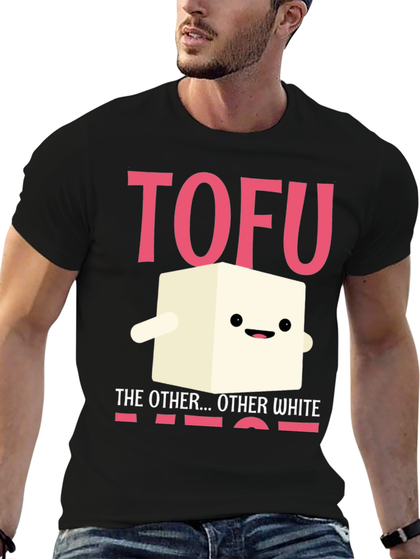 Tofu The Other White Meat Novelty Graphic T-Shirt