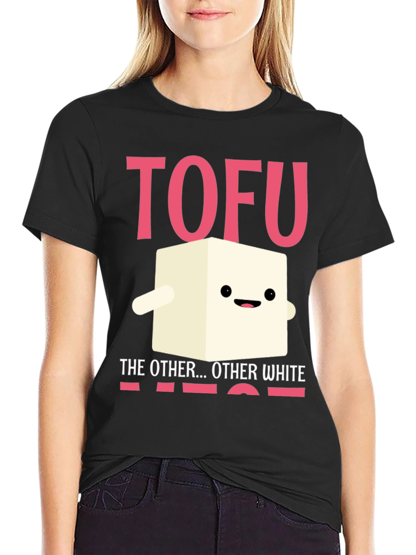 Tofu The Other White Meat Novelty Graphic T-Shirt