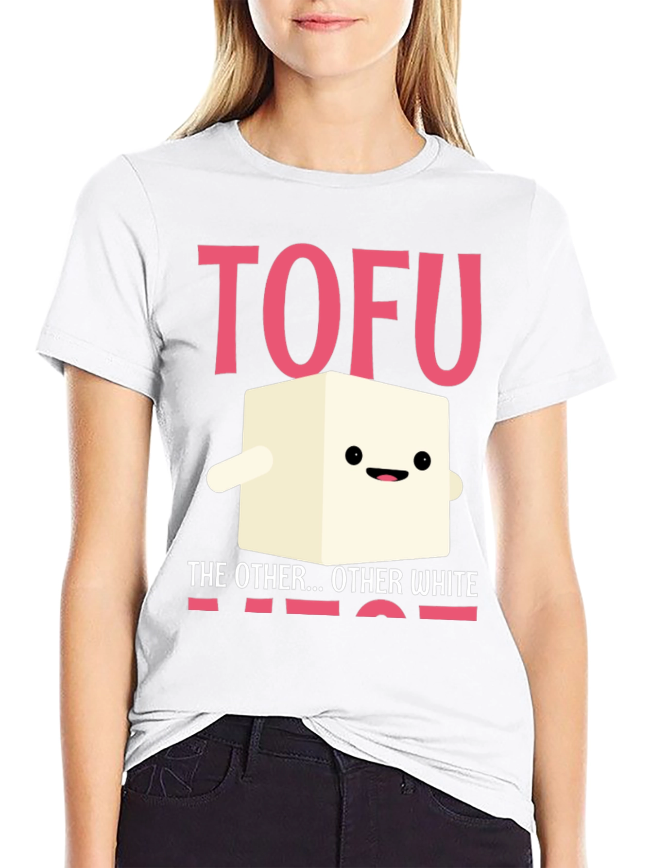 Tofu The Other White Meat Novelty Graphic T-Shirt