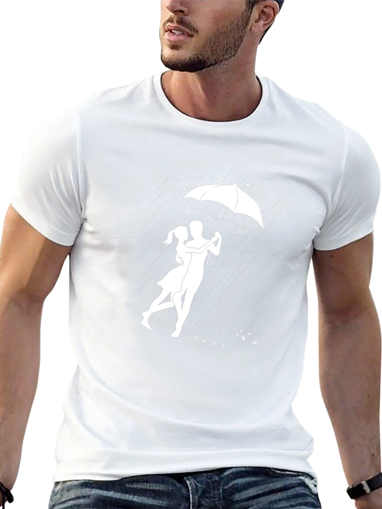 Romantic Rain Dance Black Graphic Tee
