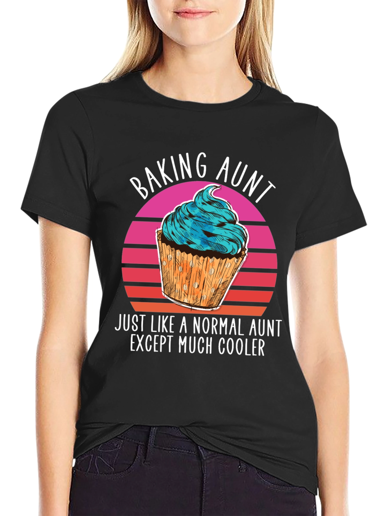Baking Aunt Novelty Graphic T-Shirt