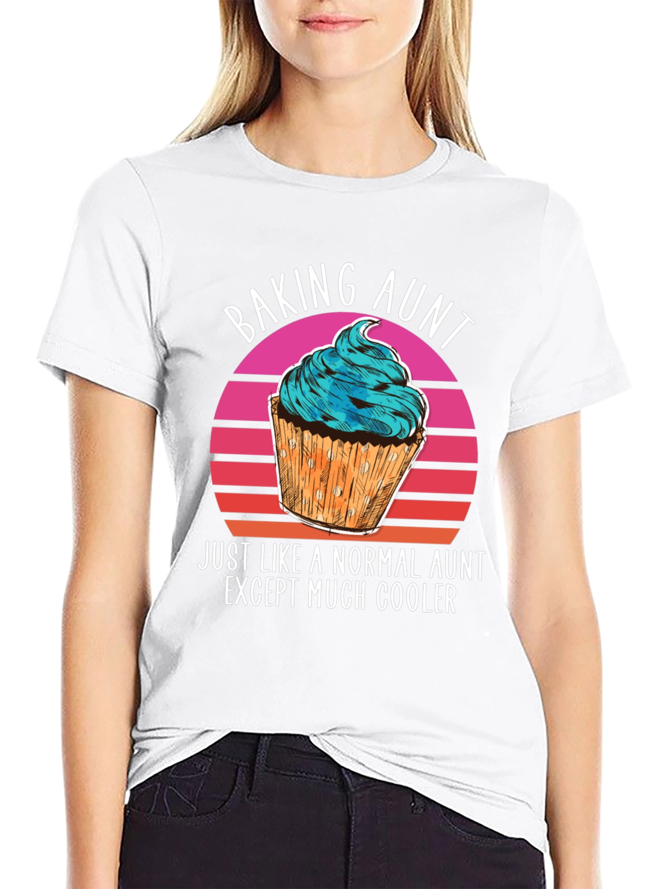 Baking Aunt Novelty Graphic T-Shirt