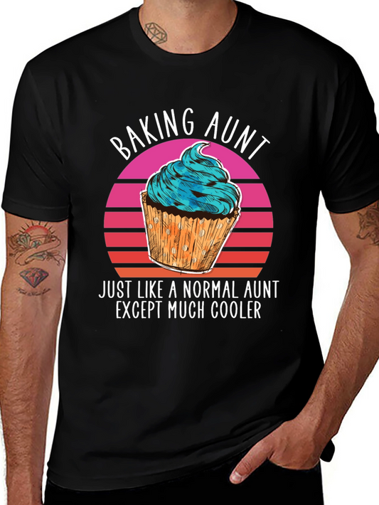 Baking Aunt Novelty Graphic T-Shirt