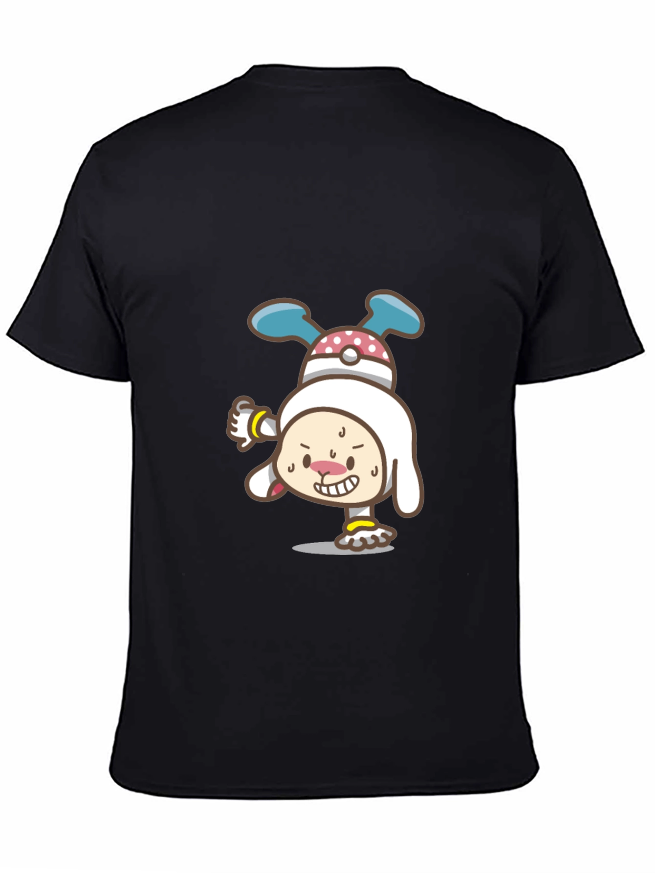 Cartoon Character Graphic Black T-Shirt
