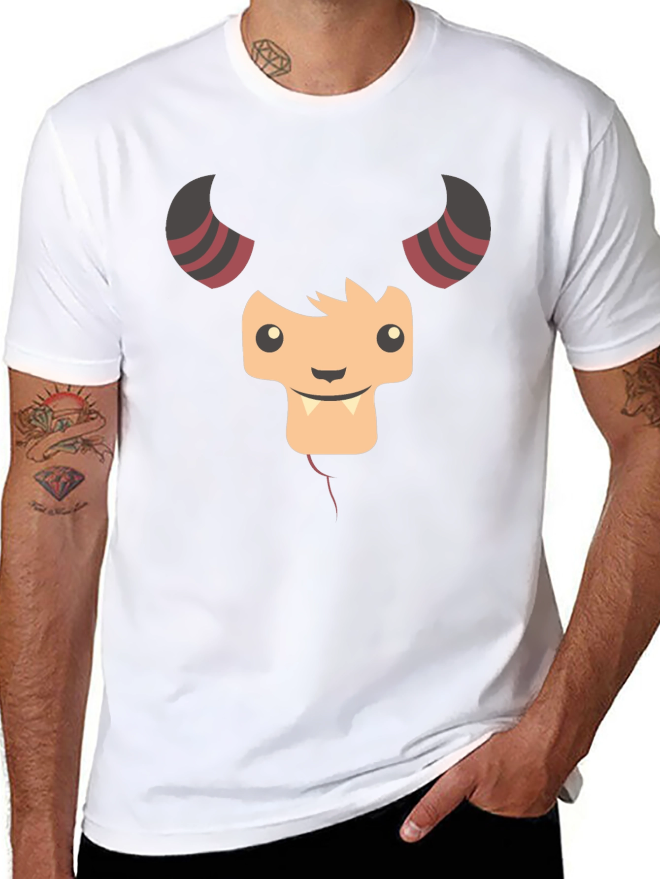 Monster Graphic Tee -  Black T-Shirt for Men
