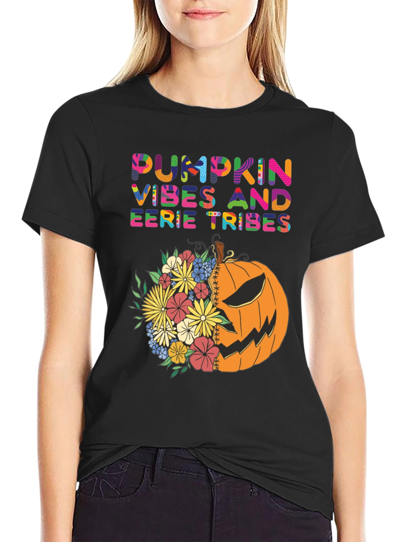 Pumpkin Vibes Halloween T-Shirt