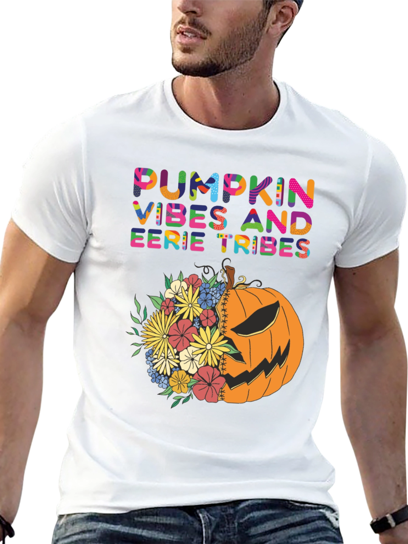 Pumpkin Vibes Halloween T-Shirt