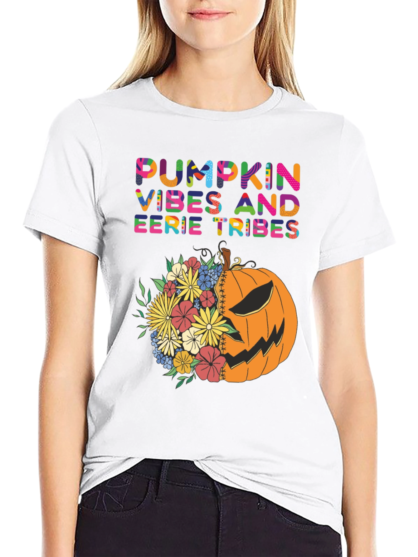 Pumpkin Vibes Halloween T-Shirt