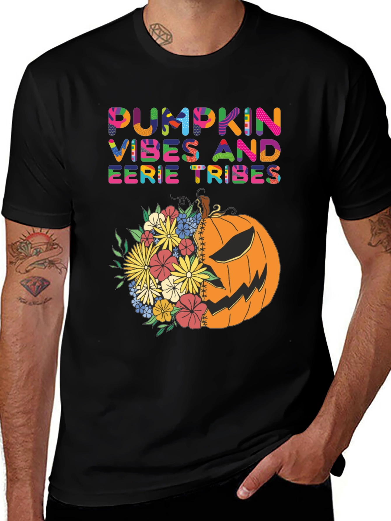 Pumpkin Vibes Halloween T-Shirt